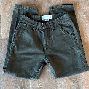 Paper Denim & Cloth Dark Green Carpenter Pants